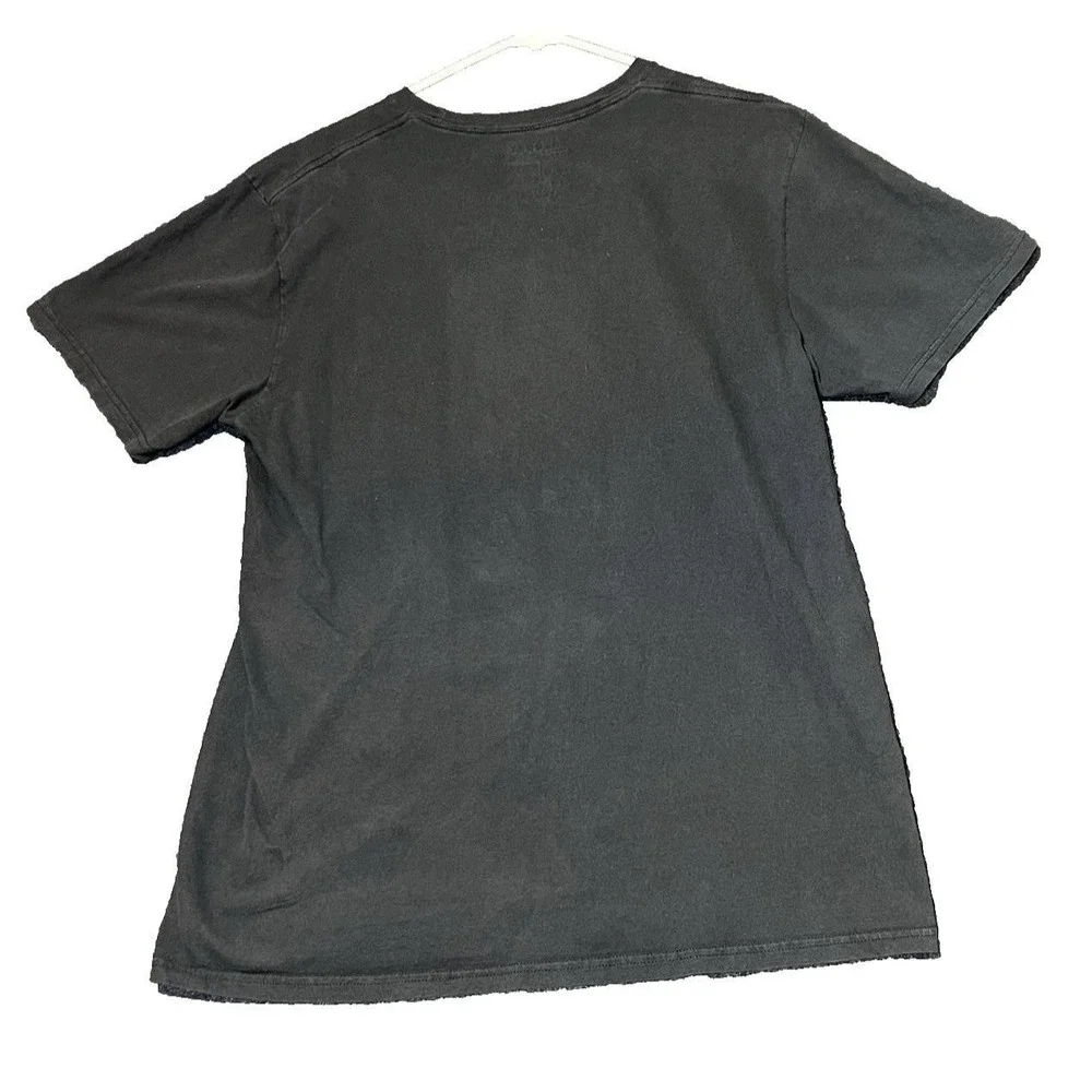 Adidas Mens Size‎ Large Go To Tee Three Stripe Life Graphic T-Shirt Black Casual